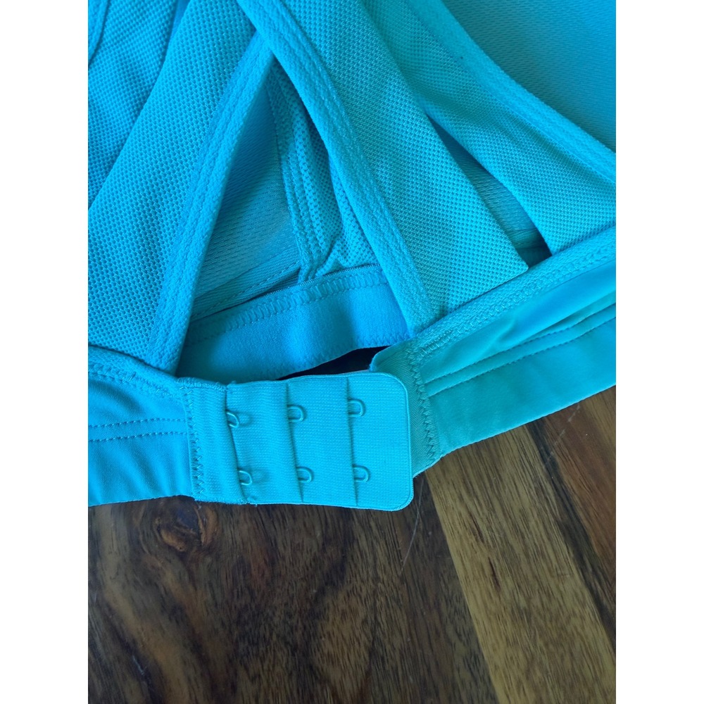 Wingslove Blue Green High Impact Sports Bra 38B Racerback 391767 HC NEW - Picture 7 of 11